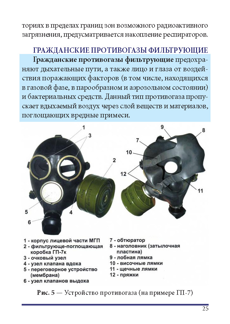 Заявка на противогазы образец